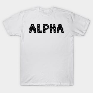 Alpha Star Letters T-Shirt